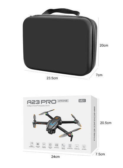 Cross-Border A23 PRO Drone HD Aerial Photography Quadcopter Brushless Obstacle Avoidance Remote Control Aircraft Export Toy