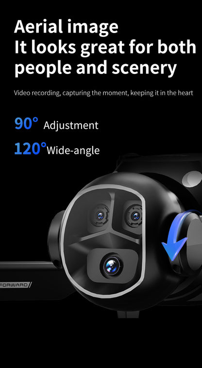 Cross-border Drone E4Foldable HD Aerial Photography Quadcopter VR Glasses Image Transmission Remote Control Airplane drone