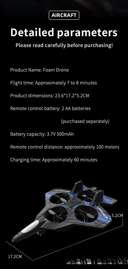Cross-border G1 Stunt Aircraft Fighter Glider Foam Aircraft Drone Small Model Aircraft Toy for Elementary School Students and Boys