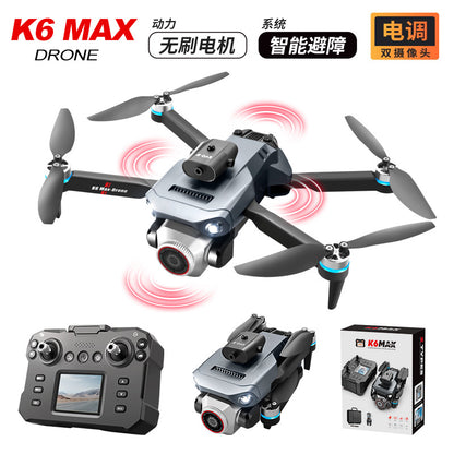 Cross-Border K6 MAX Drone with screen control, optical flow positioning, quadcopter with brushless motor, remote control airplane toy
