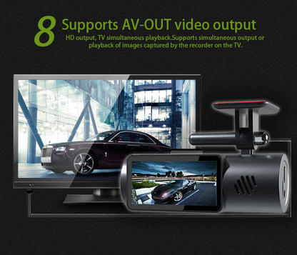 Cross-border HD Dash Cam wifi Mobile Phone Interconnection Starlight Night Vision Dual Lens Car Mount DVR Driving Record