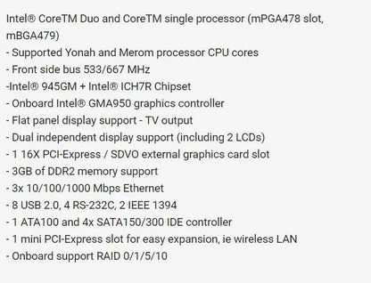 986LCD-M/mITX 100% OK Original Brand IPC Embedded Mainboard Industrial Motherboard Mini-ITX