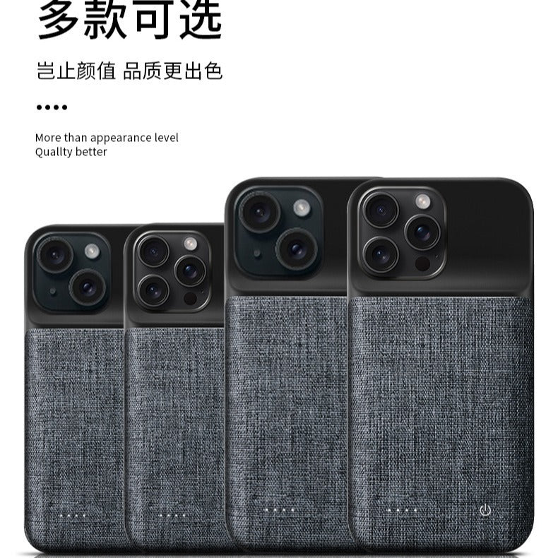 Suitable for Apple15/14/13Mini/12Pro Back Clip Battery iPhone11/XR Wireless Power Bank for Mobile Phones