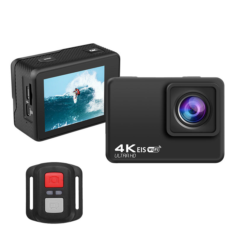 Cross-Border4k Action camera waterproof and anti-shake HD wifi Remote Control Outdoor Shooting Cycling Sports Camera Factory