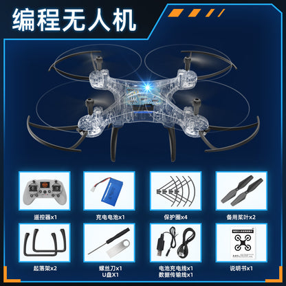 Educational Drone S1Teaching Course Computer Controlled Graphical Programming Quadcopter Remote Control Model Aircraft