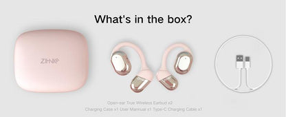 ZIHNIC ZN-S05 Wireless Open-Ear Headphone,V5.4 Earphones ,Fashionable Earbuds,IPX5 Water Proof,Wireless Gaming Headphones,HIFI Sound Quality Music Earbuds for Gaming Travel Sports Built-in Mic,Electronic Audio&Video Product Headset