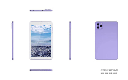 8-Inch Tablet Computer with 4G Call Dual-Frequency WiFi Function Ultra-Thin IPS Screen Factory Direct Sales