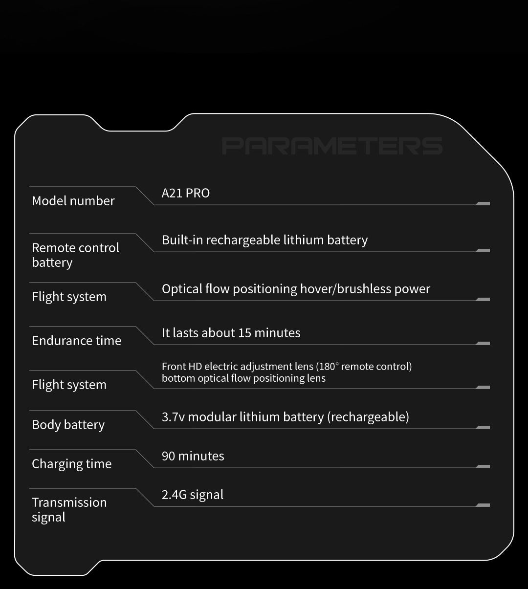 Cross-Border A21Drone Brushless Motor Mecha Style Aircraft Optical Flow Positioning Aerial Photography Full Protection Remote Control Airplane