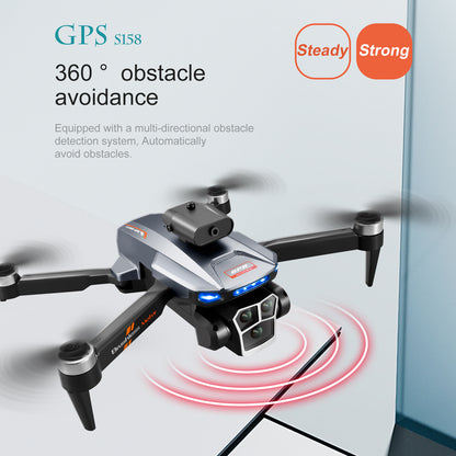 Cross-Border S158Uav GPS Positioning Brushless Motor HD Dual Camera Aerial Photography Obstacle Avoidance Remote Control Aircraft Drone