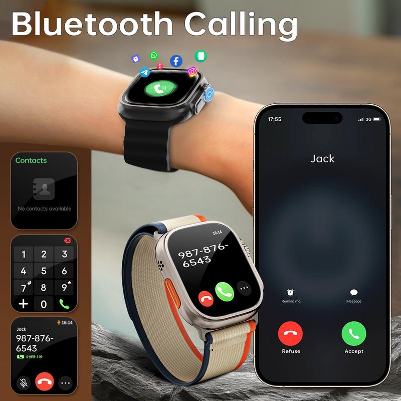 2025 Smartwatch for Fitness & Health – Bluetooth Calling, 120+ Sports Modes, Health Monitoring, Waterproof Design for Active Lifestyles