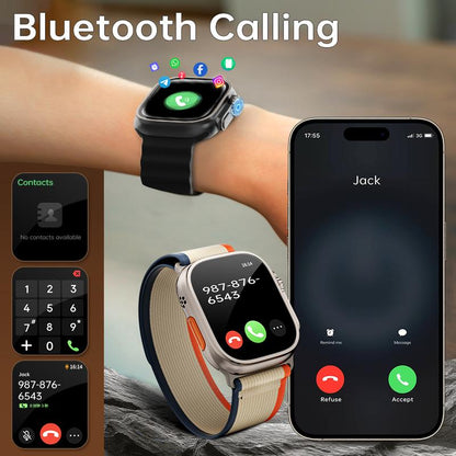 2025 Smartwatch for Fitness & Health – Bluetooth Calling, 120+ Sports Modes, Health Monitoring, Waterproof Design for Active Lifestyles