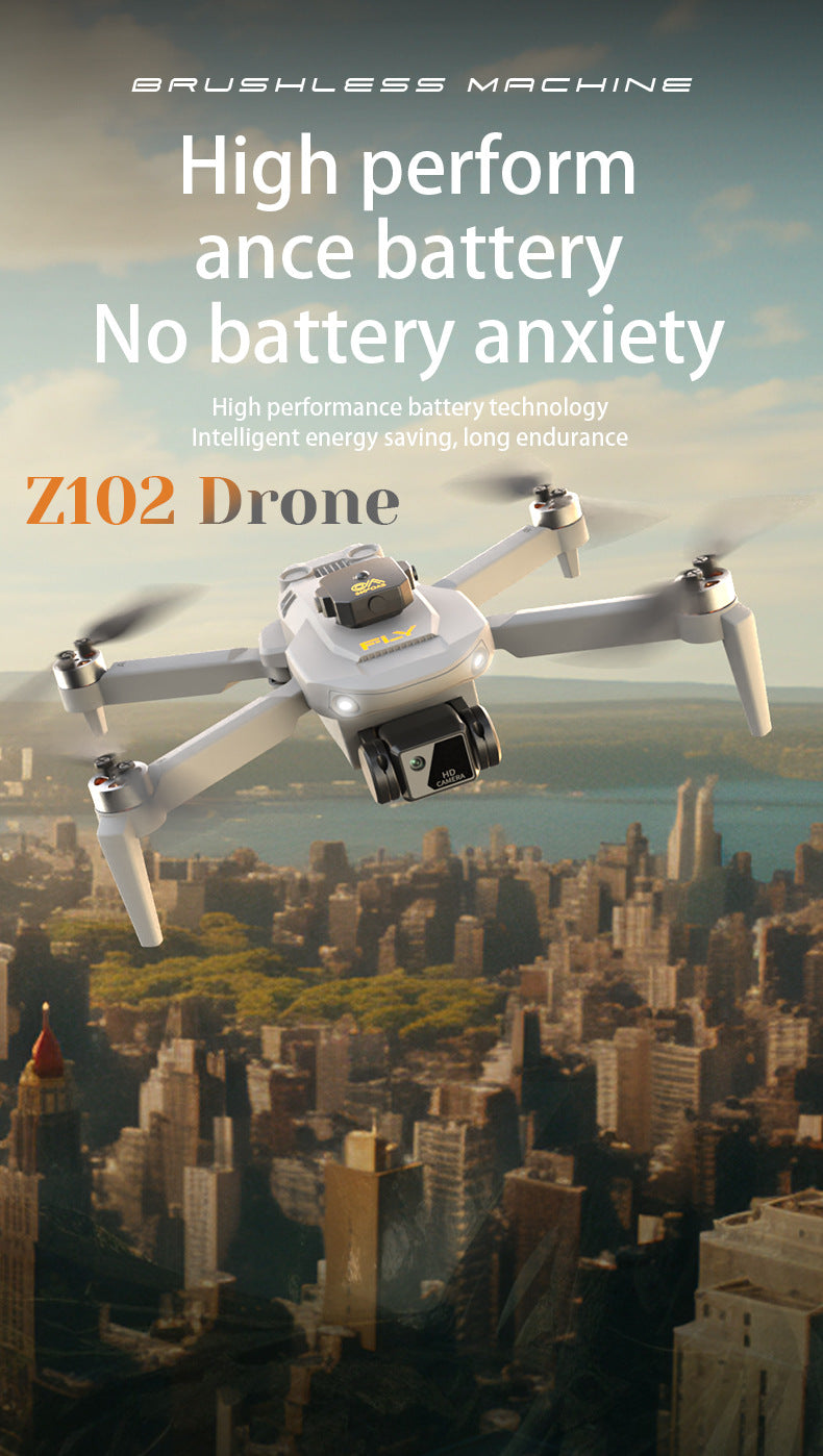 Cross-Border Z102Drone HD Aerial Photography Quadcopter Intelligent Obstacle Avoidance Brushless Motor Remote Control Aircraft Toy