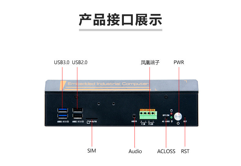 G3250F-L6 Mini Industrial Computer 6 Network Ports 4 Serial Ports XP Industrial PC 7/8th Gen i7 i5 Industrial Host