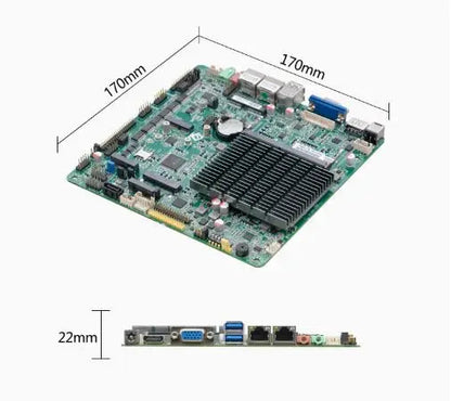 i3-N305 N100 Mini-ITX Motherboard Core Intel CPU IPC SBC Embedded Fanless Ultra-thin Mainboard with COM LPT DC-12V DDR4 EDP