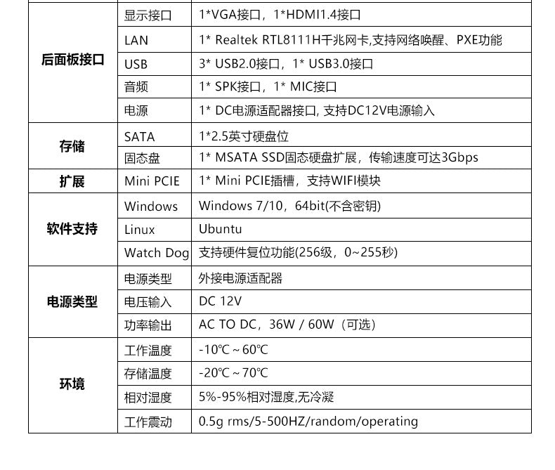 Industrial Control H3390 Single Network Port J1900 Mini Host HTPC Commercial Computer Small Industrial Control Machine Small Host