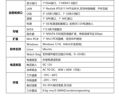 Industrial Control H3390 Single Network Port J1900 Mini Host HTPC Commercial Computer Small Industrial Control Machine Small Host