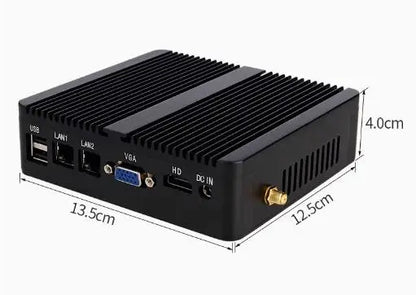 J1900 J1800 N2830 N2920 Embedded Fanless Mini PC Fanless 2LAN Gigabit NICs MINI Computer PfSense Server Firewall with 2xCOM