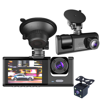 Cross-Border Dual-Lens HD Car Front and Rear Dual Recording Integrated Camera Wide-Angle Night Vision WIFI Driving Recorder