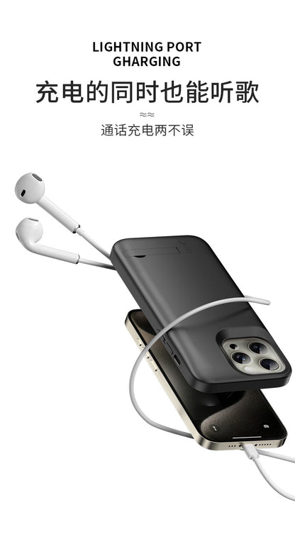 Cross-Border Apple16/15/14Back Clip Power Bank iPhone13/12/11/X Phone Case Power Bank