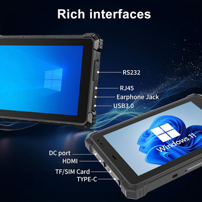 Rugged Tablet W10N,10.1 Inch Windows 11 Pro,8GB+128GB,Intel N5100,IP68 Waterproof,700nit Sunlight Readable,4G,LTE,GPS,WiFi 6 Heavy Duty Industrial Outdoor Work Tablet PC