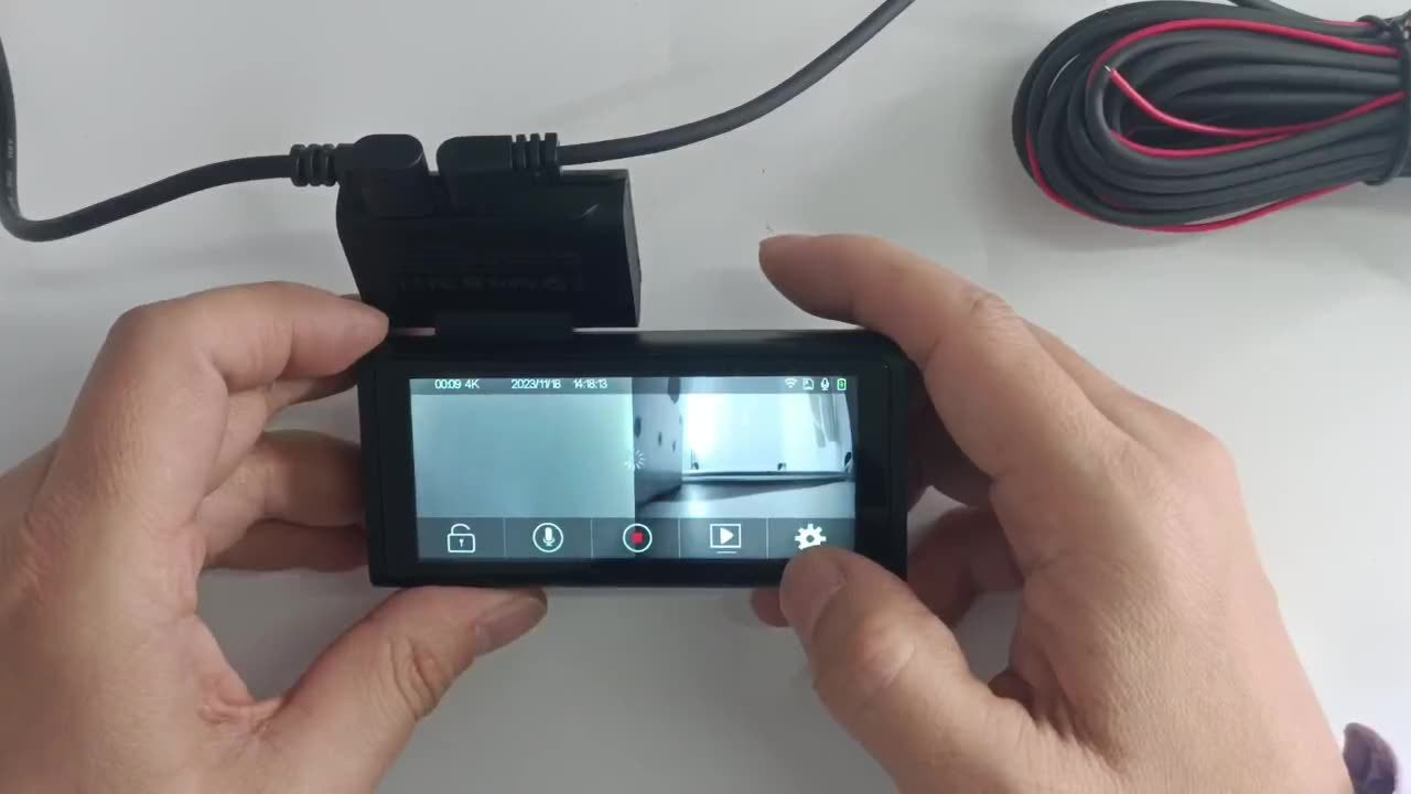 Driving Recorder4K Ultra HD Night Vision2025New wireless car-mounted dual-camera front and rear360Panoramic View