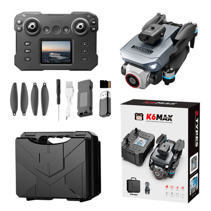 Cross-Border K6 MAX Drone with screen control, optical flow positioning, quadcopter with brushless motor, remote control airplane toy