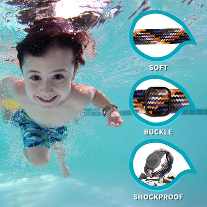 Cross-Border Find My Global Positioning Tracker Suitable for Children Woven Pattern Bracelet Strap(Only iOS）