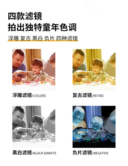 Polaroid Cross-border high-definition photo and video children's camera Student and children's printing camera with silicone case and photo paper