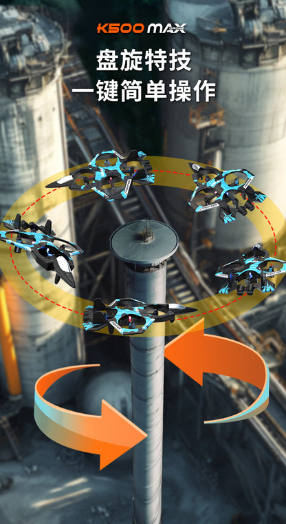 Cross-Border K500Max Fighter Four-Channel Suspension Four-Axis Drone Altitude Hold Roll Stunt Lighting Aircraft Low Price