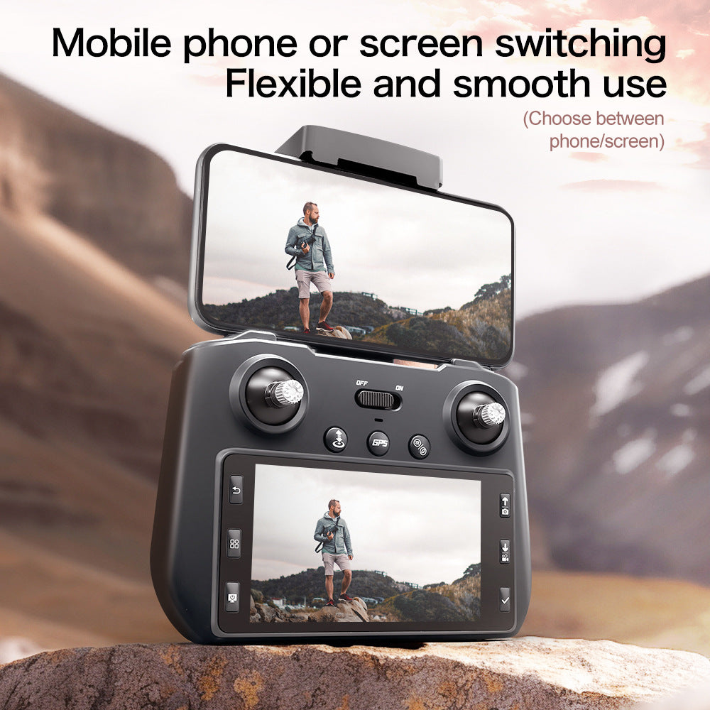 Cross-Border XT808Drone remote control with screen brushless motor HD aerial photography GPS Intelligent Positioning Remote Control Drone