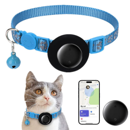 Pet Cat Tracking Collar Only iOS Compatible Apple Find My Locator Footprint Reflective Collar