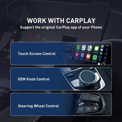 2026 latest model 2 in 1 Wireless  CarPlay Adapter, for Both Apple and Android, Converts Wired to Wireless,Fast Connection, No Latency