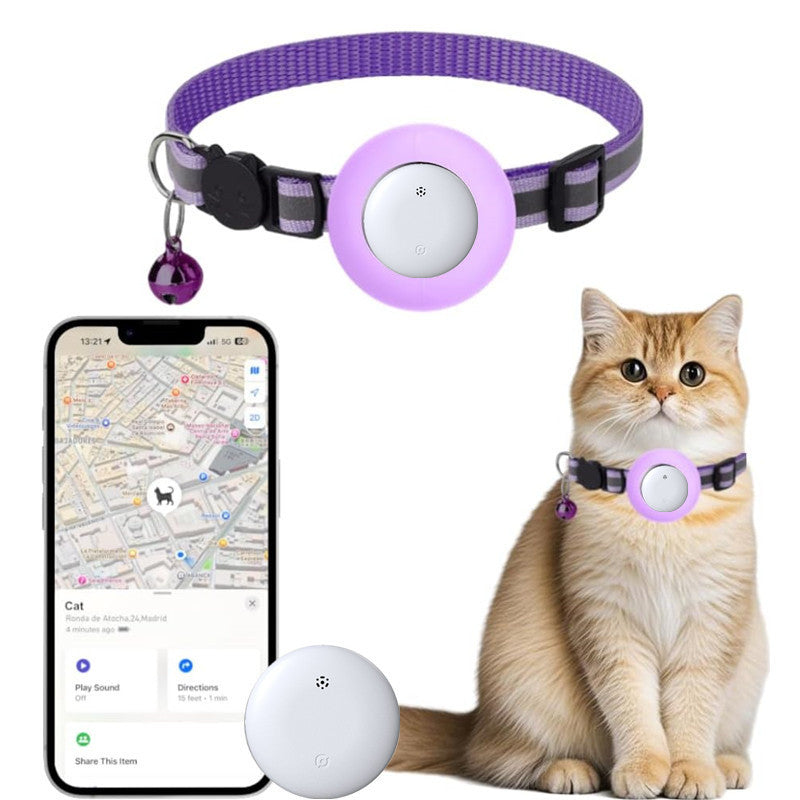 Pet Cat Locator Collar Suitable for iOS Waterproof Apple Find My Tracker Collar