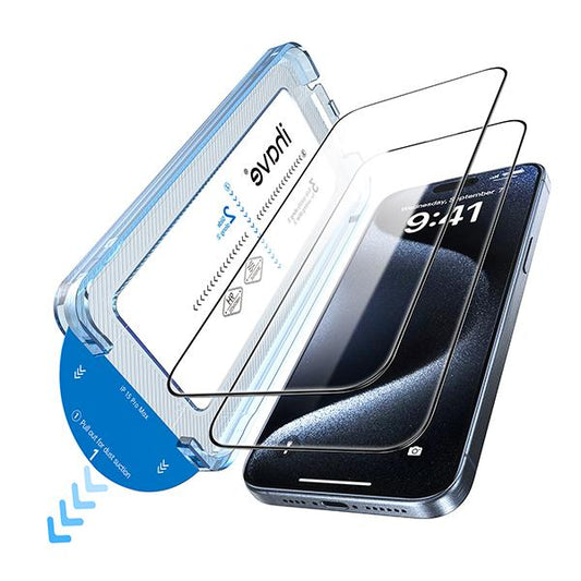 Screen Protector for iPhone 16/15/14/13/12 Series, Full Coverage Protective Tempered Glass, Easy Installation, Case-Friendly,Fingerprint Reduction,Shockproof Protection ACC  2 Pcs