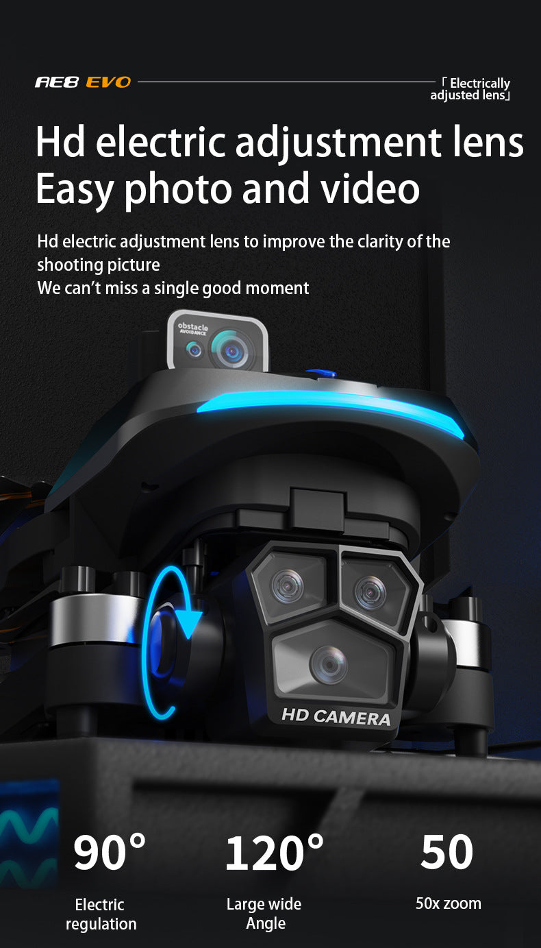 Cross-Border AE8EVO Drone Brushless Motor HD Professional Aerial Photography360Omni-directional Obstacle Avoidance Drone Drone
