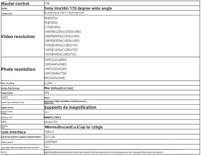Cross-border 4k waterproof sports camera HD outdoor shooting riding underwater helmet camera sports camera factory