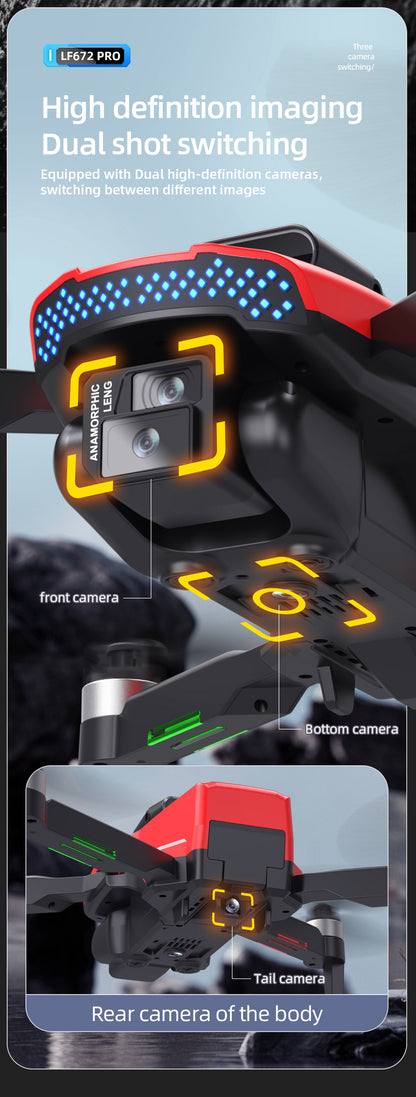 Cross-Border LF672Drone with Screen Control Remote Control Aircraft Optical Flow Positioning Brushless Motor Quadcopter Drone