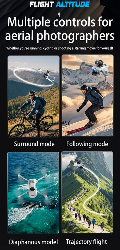 Cross-Border AE3Drone remote control with screen brushless GPS Three-axis gimbal Obstacle Avoidance Drone Remote Control Aircraft