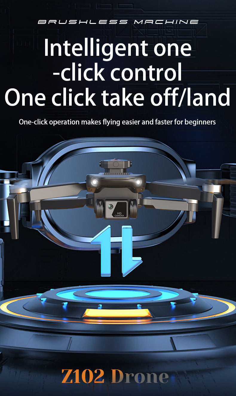 Cross-Border Z102Drone HD Aerial Photography Quadcopter Intelligent Obstacle Avoidance Brushless Motor Remote Control Aircraft Toy