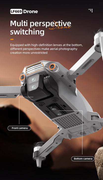 Cross-Border LF669Drone remote control with screen brushless motor HD aerial photography GPS Intelligent Positioning Remote Control Drone