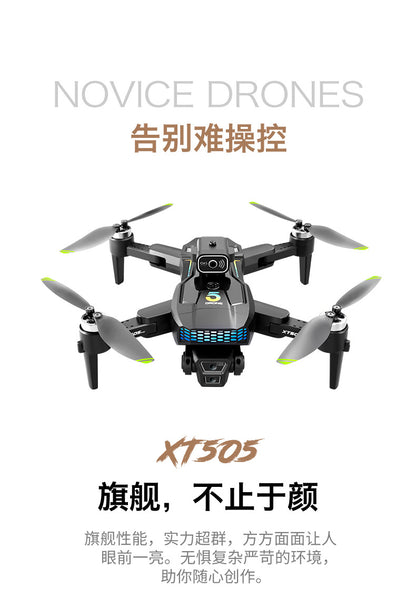 Cross-Border XT505Uav GPS Positioning Brushless Motor HD Dual Camera Aerial Photography Obstacle Avoidance Remote Control Aircraft Drone