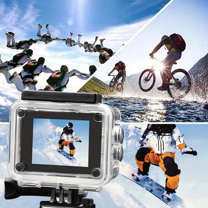 Action Camera with 4K 30FPS Ultra HD Video,12MP Photos, HDR,2.0" Image Sensor, Daily Streaming, HD camera, Stabilization