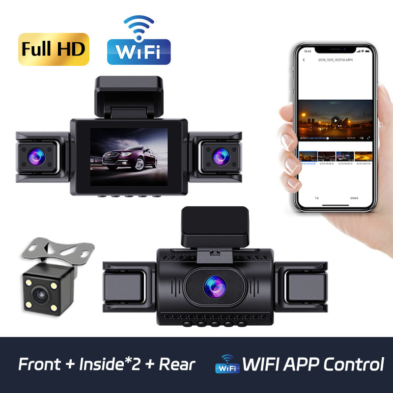 Four-lens Dash Cam HD1080P Front Rear Left Right Recording Reverse Image Parking Monitoring Car Camera DVR