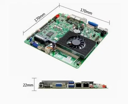 i5-4300u Mini-ITX Motherboard 4th Core Intel CPU IPC SBC Embedded Ultra-thin Mainboard with 6COM LAN DC-12V DDR3L 6USB LVDS EDP