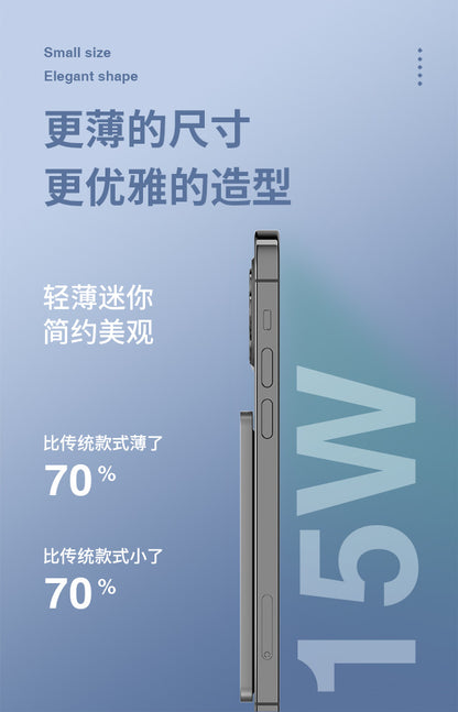 New magsafe Ultra-thin Magnetic Wireless Power Bank Shopkeeper's Recommendation15Fast Charging Portable Cross-Border Power Bank