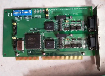 PCL-745 REV.B1 100% Test OK Original ISOLated RS-232 RS-485  serial port card 2*COM ISA Bus Card RS232 RS485