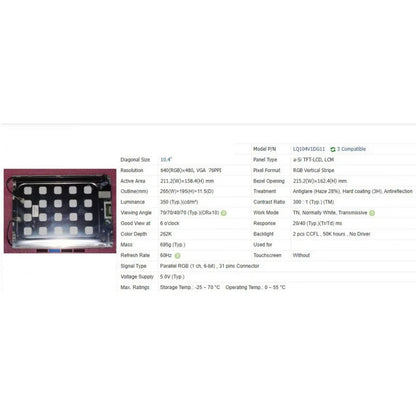 Lq104v1dg11 new original 10.4 inch LCD screen