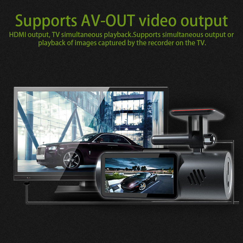 Cross-border HD Dash Cam wifi Mobile Phone Interconnection Starlight Night Vision Dual Lens Car Mount DVR Driving Record