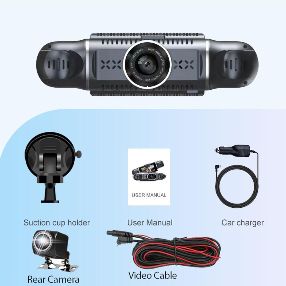 4Record and Display Recorder1080High Definition Night Vision Reversing Image24H Parking monitoring cross-border driving recorder