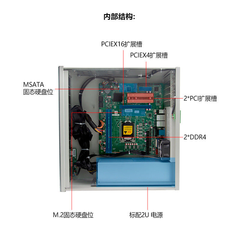 IPC-505Z Rack-Mount 4U Industrial Computer Dual Network Dual Serial Port Industrial PC 6/7/8/9 Gen Server Host